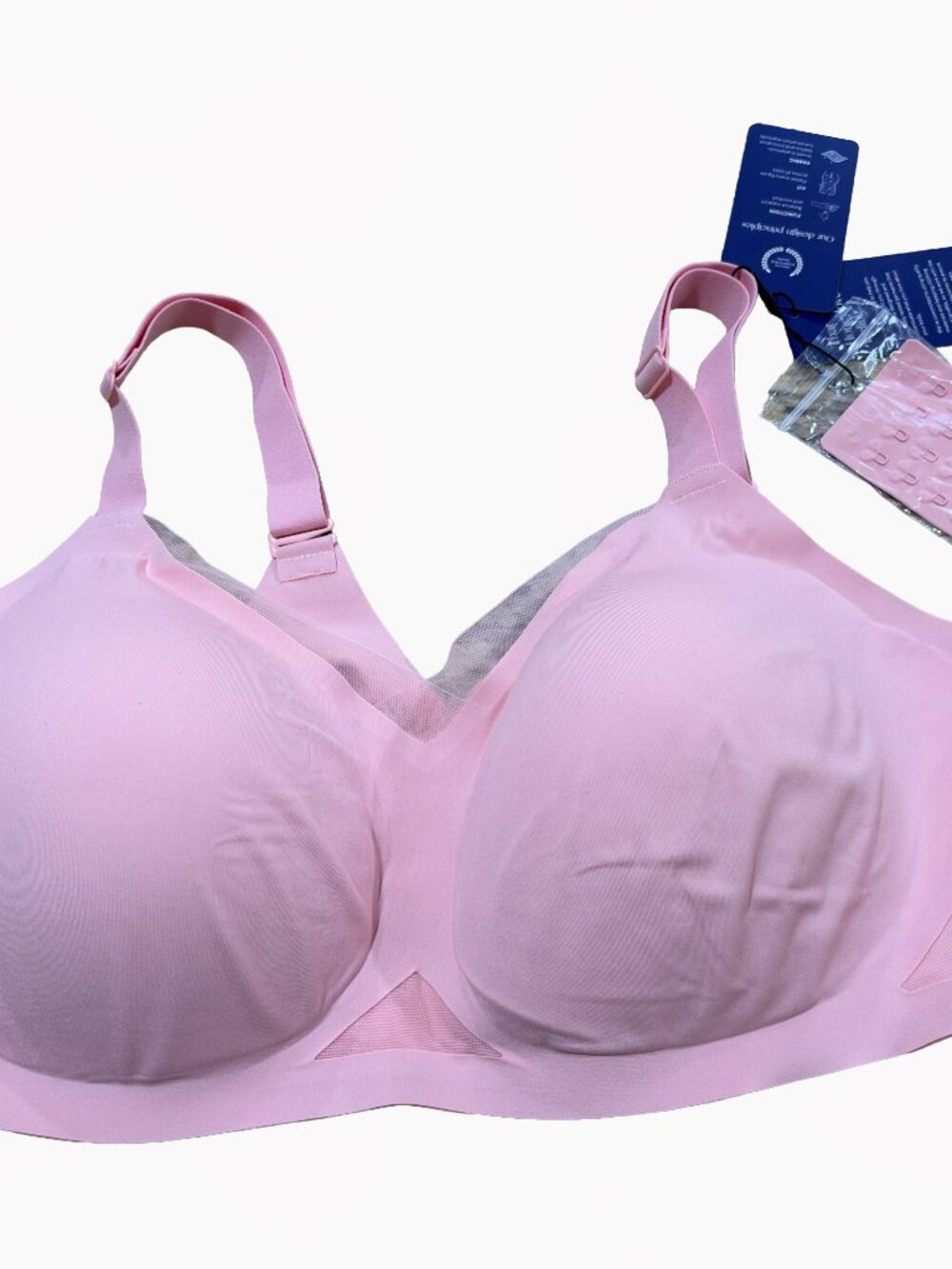 Honeylove Crossover Supportive NWT Bra Pink Size 2X+ LWBR0304 42DD/DDD